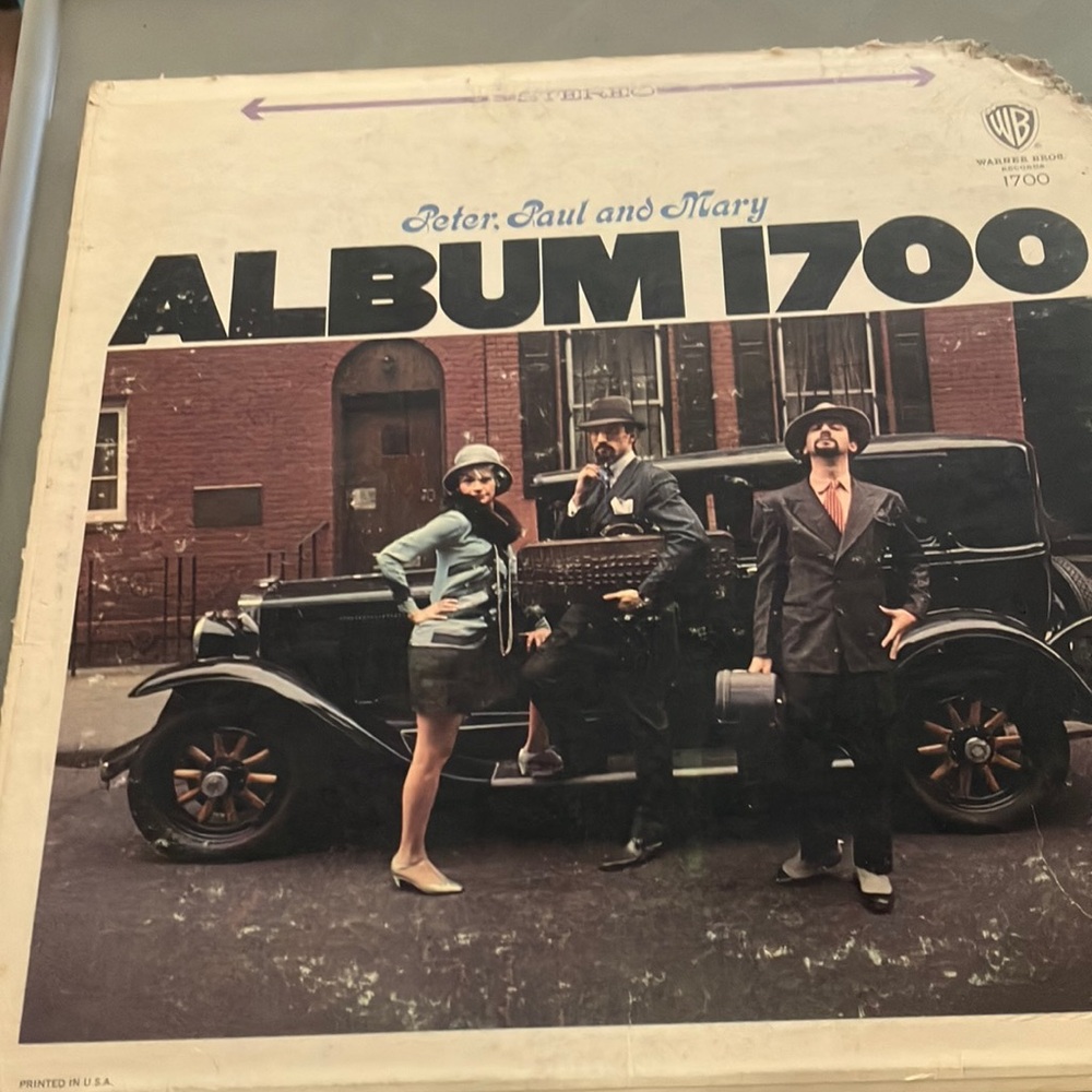 Warner Bros. Album 1700 Cover with Black and White Accents
